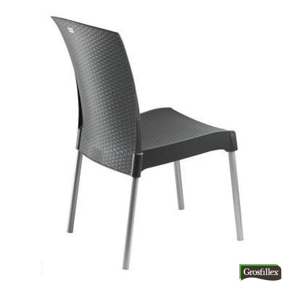 Chaise ineo empilable anthracite - CoraliaGarden™