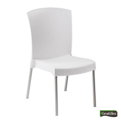 Chaise ineo empilable blanc - CoraliaGarden™