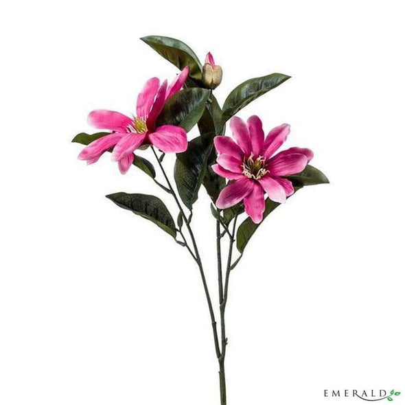 Magnolia spray burgundy 90cm - CoraliaGarden™