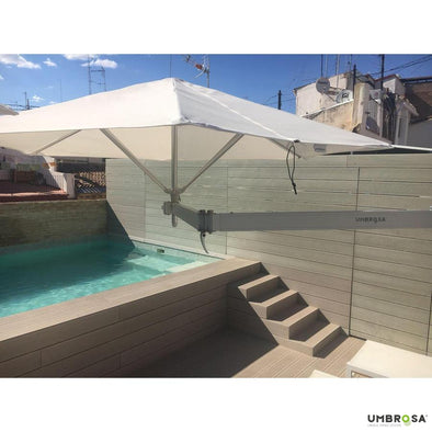 Parasol de balcon Paraflex avec support mural - CoraliaGarden™