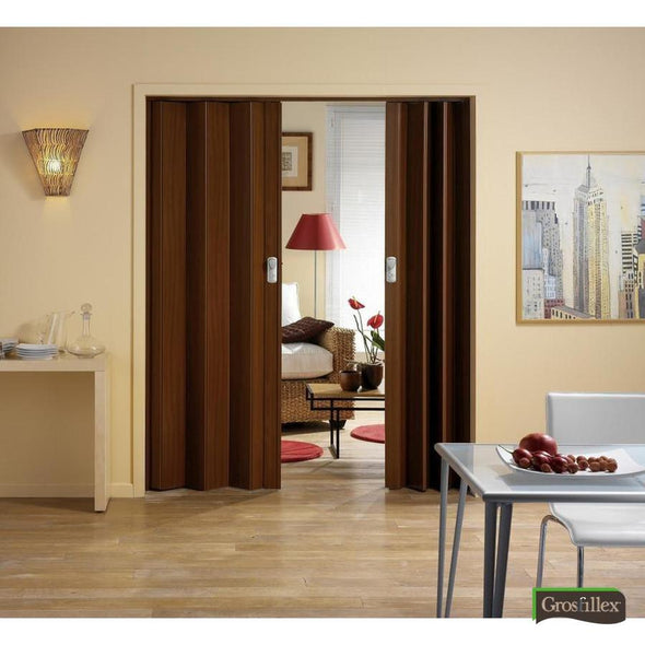 Porte accordéon spacy palissandre - CoraliaGarden™
